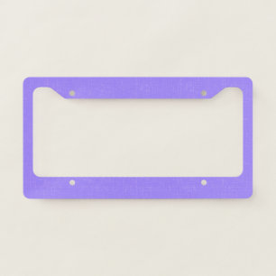 Rich, delicate lilac textured license plate frame