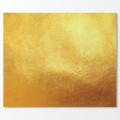 Rich Elegant Luxurious Christmas Gold Faux Foil Wrapping Paper