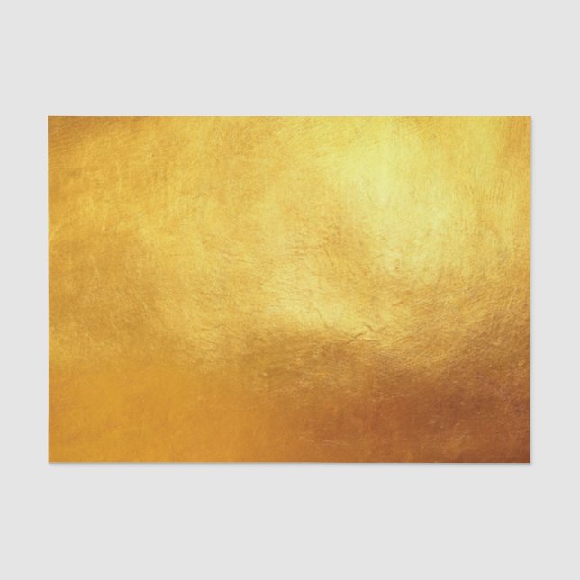 Rich Elegant Luxury Christmas Metalic Gold Foil Tissue Paper (Front)