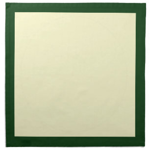 RIch Emerald and Cream Napkins