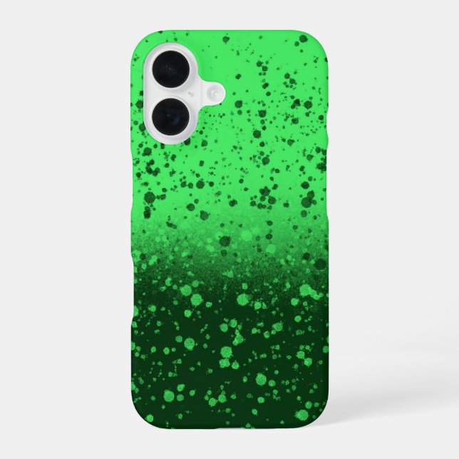 Rich Emerald Minimalist Art iPhone Case (Back)