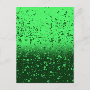 Rich Emerald Minimalist Art Postcard