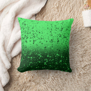 Rich Emerald Minimalist Art Throw Pillow