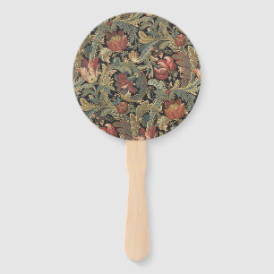 Rich Floral Tapestry Brocade Antique Classic Hand Fan