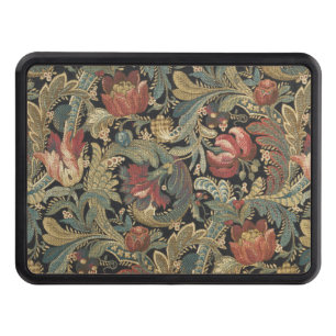 Rich Floral Tapestry Brocade Antique Classic Hitch Cover