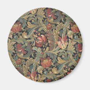 Rich Floral Tapestry Brocade Antique Classic Magnet