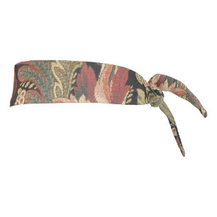 Rich Floral Tapestry Brocade Antique Classic Tie Headband