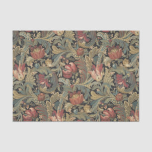 Rich Floral Tapestry Brocade Antique Classic Tissue Paper