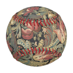 Rich Floral Tapestry Brocade Antique Victorian Baseball