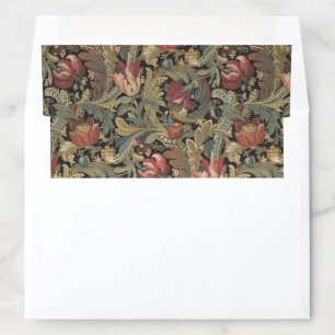 Rich Floral Tapestry Brocade Antique Victorian Envelope Liner