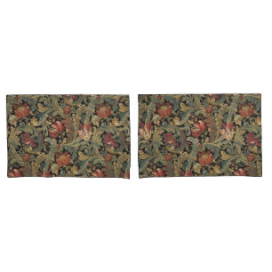 Rich Floral Tapestry Brocade Antique Victorian Pillow Case