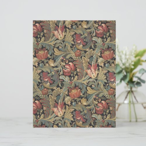 Rich Floral Tapestry Brocade Damask