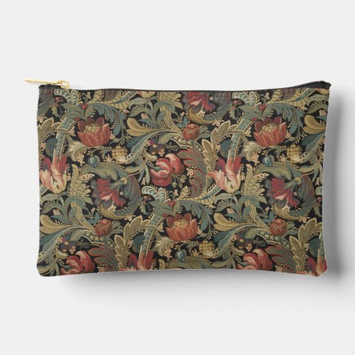 Rich Floral Tapestry Brocade Damask Accessory Pouch