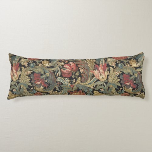 Rich Floral Tapestry Brocade Damask Body Pillow