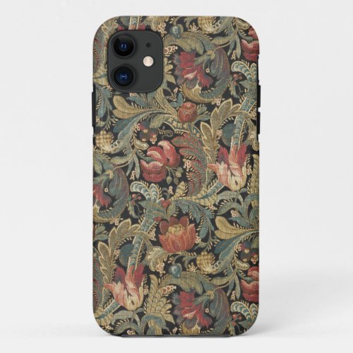 Rich Floral Tapestry Brocade Damask iPhone 11 Case