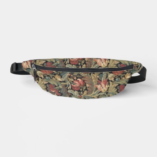 Rich Floral Tapestry Brocade Damask Fanny Pack