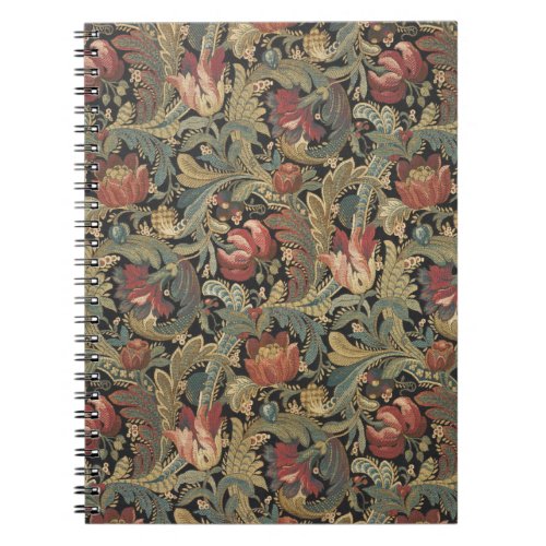 Rich Floral Tapestry Brocade Damask Notebook