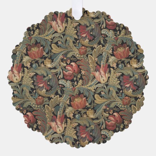 Rich Floral Tapestry Brocade Damask Ornament Card