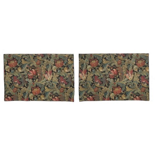 Rich Floral Tapestry Brocade Damask Pillow Case