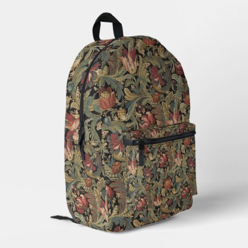 Rich Floral Tapestry Brocade Damask Printed Backpack