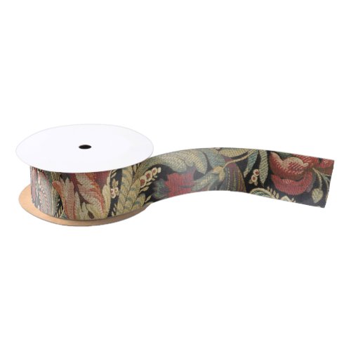 Rich Floral Tapestry Brocade Damask Satin Ribbon