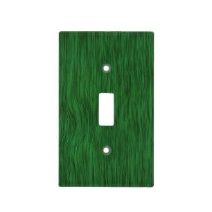 Rich Green Rough Wood Texture Background Light Switch Cover