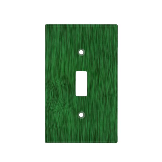 Rich Green Rough Wood Texture Background Light Switch Cover (Front)
