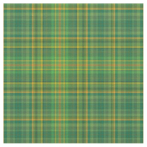 Rich Green Tartan (Plaid) Custom Fabric
