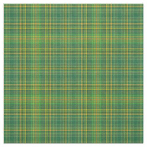 Rich Green Tartan (Plaid) Custom Fabric