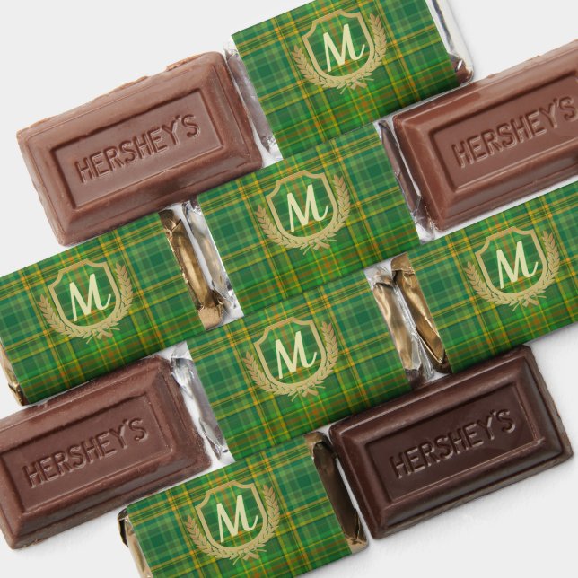 Rich Green Tartan (Plaid) Custom  Hershey's Miniatures (Assorted)