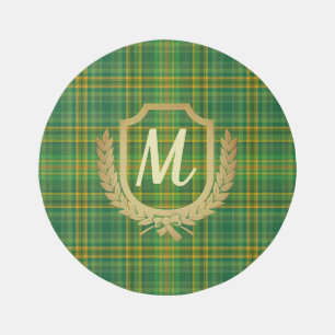 Rich Green Tartan (Plaid) Custom  Outdoor Rug