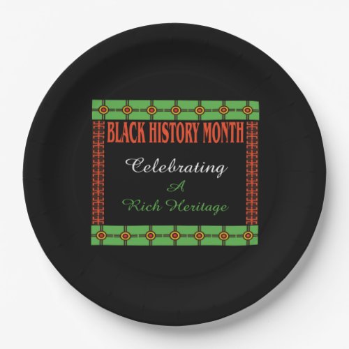 Rich Heritage BHM Party Paper Plates