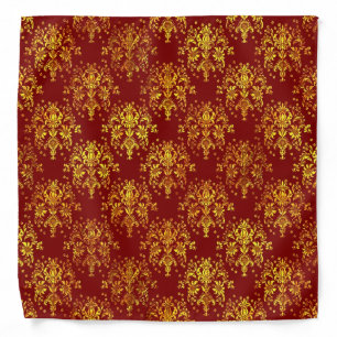 Rich Holiday Damask Bandana
