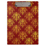Rich Holiday Damask Clipboard