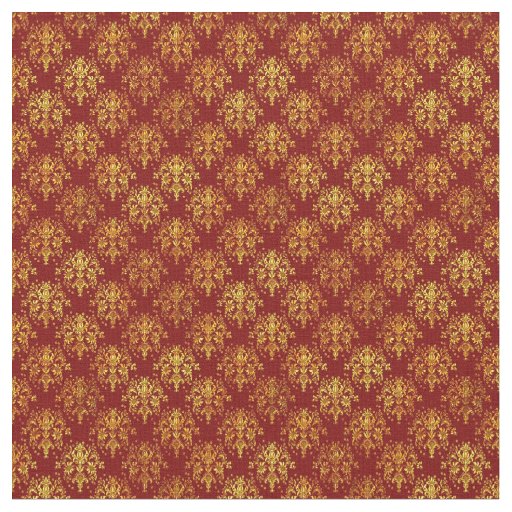Rich Holiday Damask Fabric