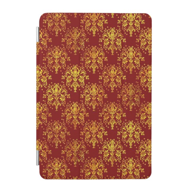 Rich Holiday Damask iPad Mini Cover (Front)