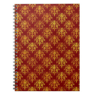Rich Holiday Damask Notebook