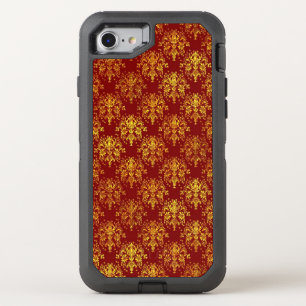 Rich Holiday Damask OtterBox Defender iPhone SE/8/7 Case