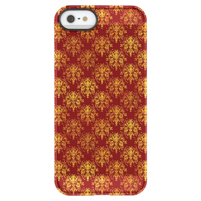 Rich Holiday Damask Uncommon iPhone Case (Back)