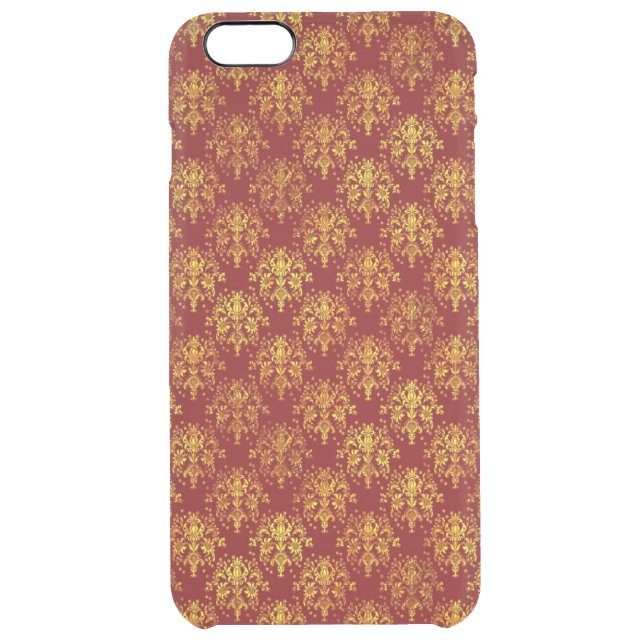 Rich Holiday Damask Uncommon iPhone Case (Back)