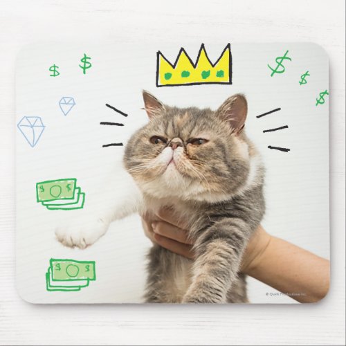 Rich King Cat Mouse Pad