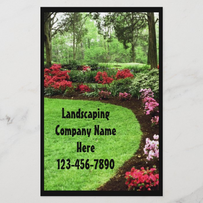 Rich Landscape Lawn Care Business Custom Flyer