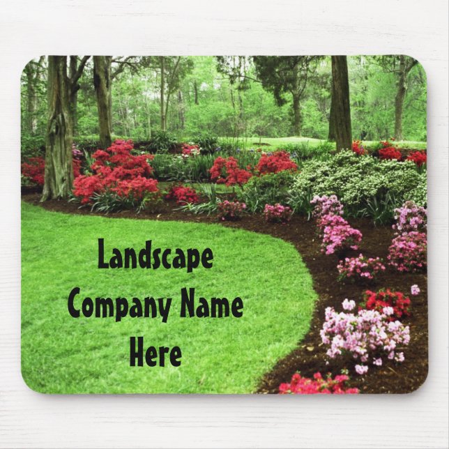 Rich Landscape Lawn Care Business Mouse Pad (Front)