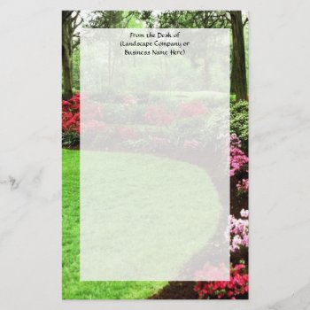Rich Landscape Lawn Care Business Stationery by cutencomfy at Zazzle