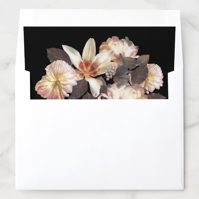 Rich Moody Floral Bouquet Envelope Liner (In Envelope)