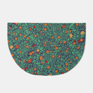 Rich Orchard: Vintage Tree Pattern. Doormat