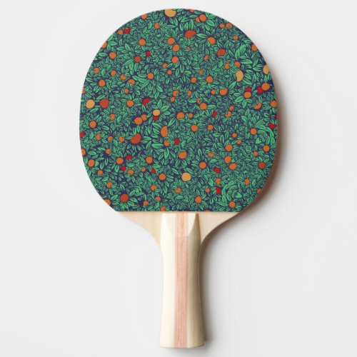 Rich Orchard Vintage Tree Pattern Ping Pong Paddle
