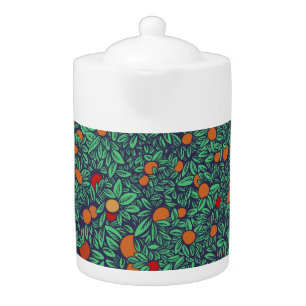 Rich Orchard: Vintage Tree Pattern. Teapot