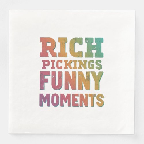 Rich Pickings Funny Moments Paper Dinner Napkins