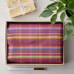 Rich Plaid RC Tissue Paper